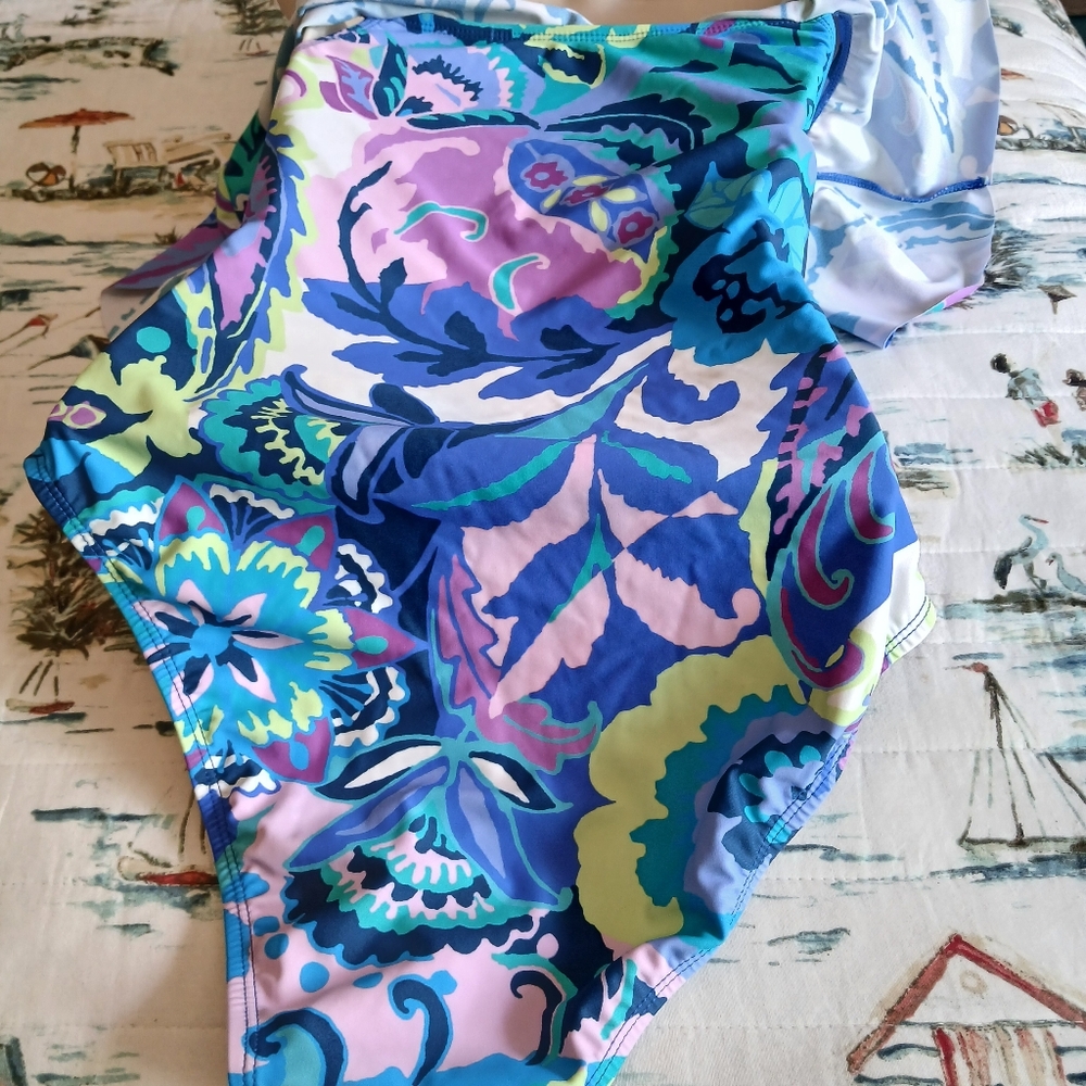 TAHARI Floral Ruffle Off The Shoulder - Picture 12 of 16